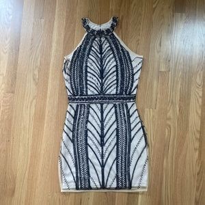 Black and nude dress